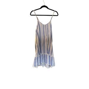 Ocean Drive NWT women’s blue and white striped mini dress size medium